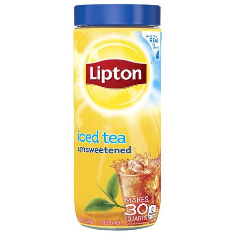 Lipton Iced Tea Mix Unsweetened 30 Qt at Mackenzie Balfour blog