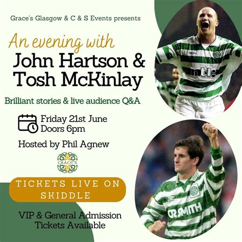 An Evening with John Hartson & Tosh McKinlay, Grace's Irish Sports Bar ...