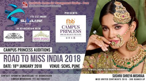 Campus Princess 2018 auditions in Sympulse, Pune