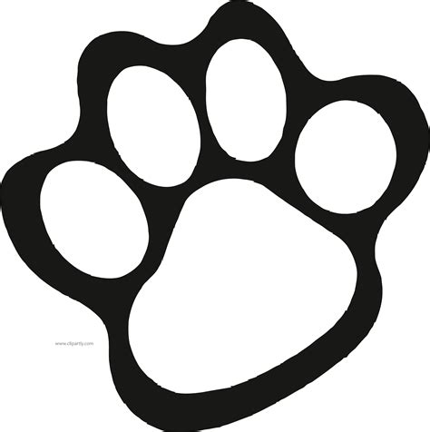 Clip art Paw Openclipart Free content Vector graphics - paw print white ...