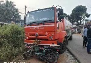 59-year-old rider killed on spot in tanker-motorbike collision in ...