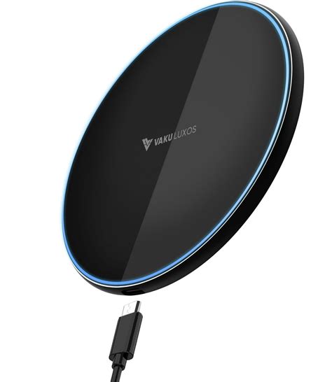 Vaku ® Oxford Series 15W Wireless Charger Fast Charging Pad PD & Qi-Ce ...