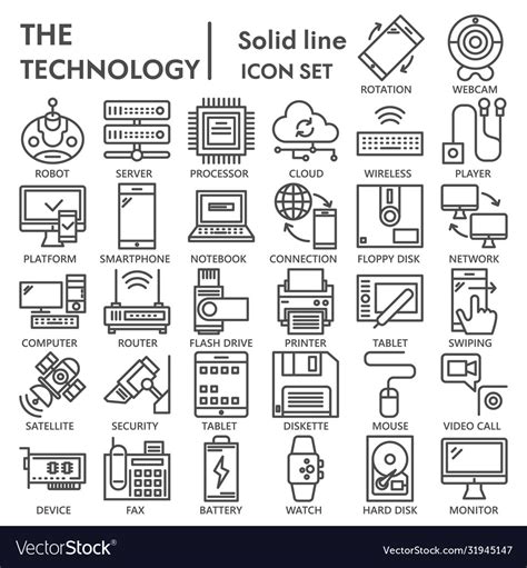 Tech Icon Set 的图像结果