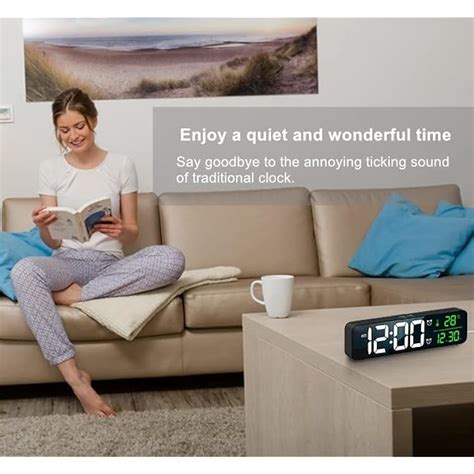 Abovsare Digital Large Display Alarm Clock for Living Room India | Ubuy