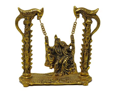 Buy Lavish Temptation's Radha Krishna Swing Jhula Decorative Showpiece ...