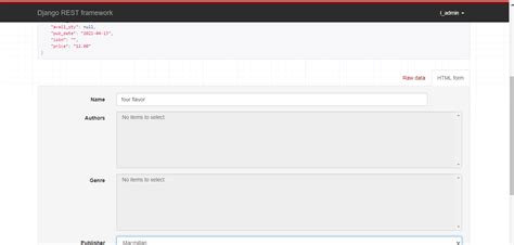 Post API in Django 的图像结果