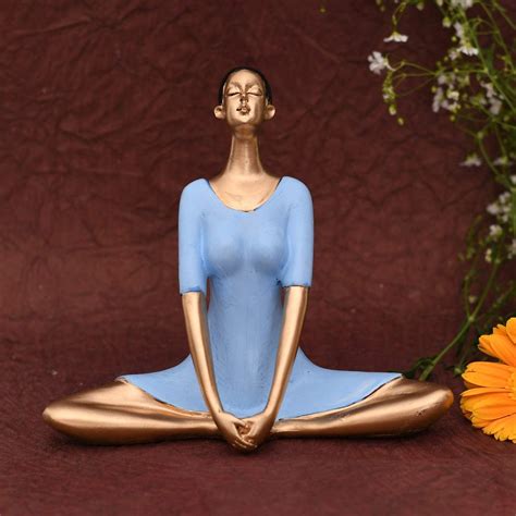 Buy ARTBLITZ Abstract Art Yoga Pose Statue Figurine 3 Women Yoga Figure ...
