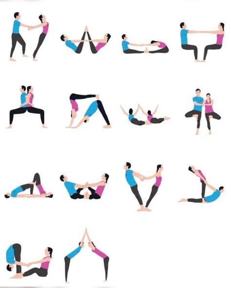 2 people yoga poses – Artofit