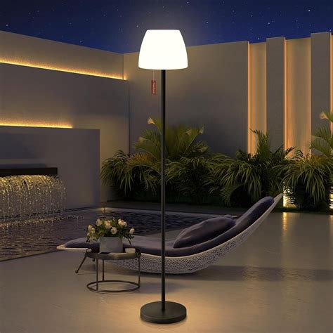 light to hope Solar Outdoor Floor Lamp Solar Powered Oudoor Lamps for ...