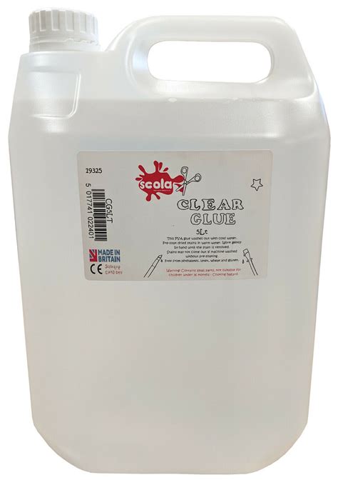 5L Scola Clear Washable PVA Paper Mache Glue