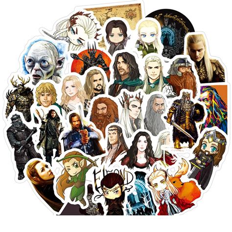 Buy The Hobbit Laptop Stickers for Adult, 50 Pcs/Pack Classic Movie ...