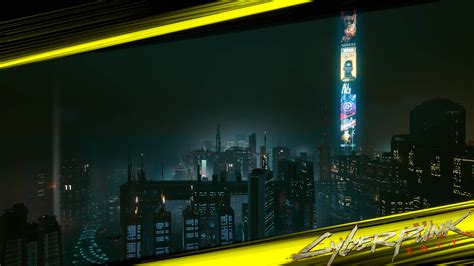 Download Night City Skyscrapers Cyberpunk Desktop Wallpaper ...