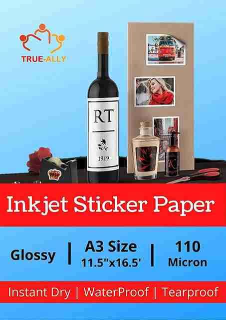 Flipkart.com | True-Ally A3 Size Glossy Self Adhesive Vinyl Sticker ...