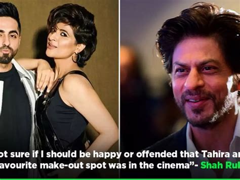 SRK Has A Hilarious Reaction On Ayushmann-Tahira 'Make-Out' Story ...