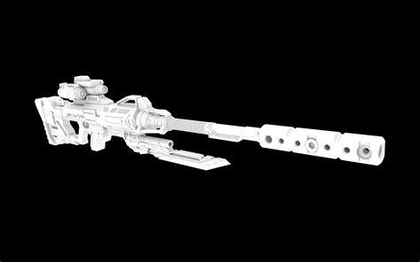 【MAYA游戏建模】狙击枪武器模型3D建模技巧_哔哩哔哩_bilibili