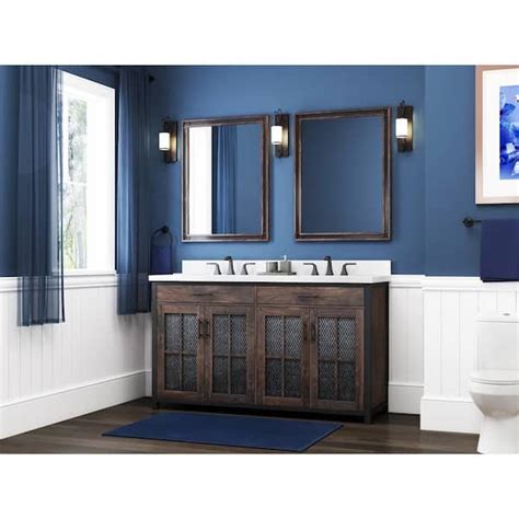 Buy Drysdale 60 in. Wx 34.5 in. H Bath Vanity in Sable with Engineered ...