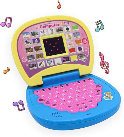 Gooyo 2011A Battery Operated Educational Learning Laptop Toy with LED ...