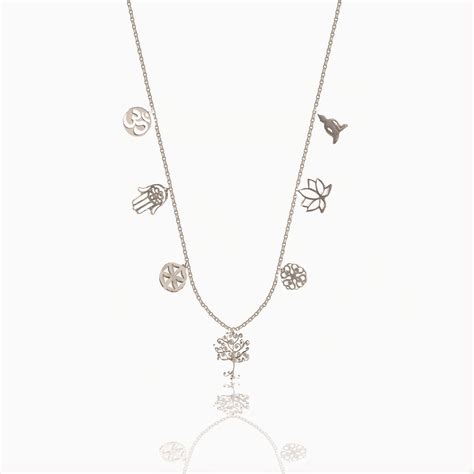 Full power 7 signs silver 925 (Gold plated) necklace – Karma Koncept
