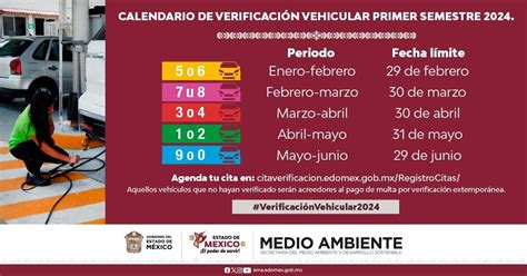 Calendario verificación Edomex 2024: Estas son las fechas para que no ...