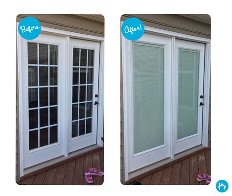 Add Blinds between Glass to your door for an incredible transformation ...