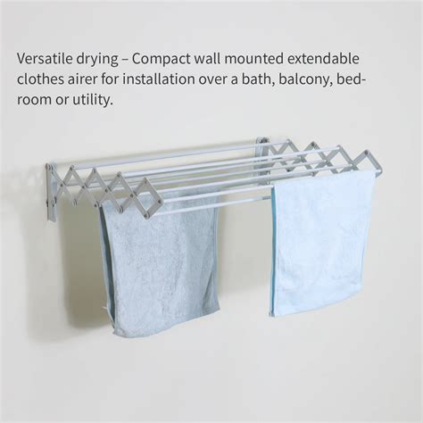 Wall Mounted Indoor Clothes Drying Rack Foldable Wall Drying Rack ...