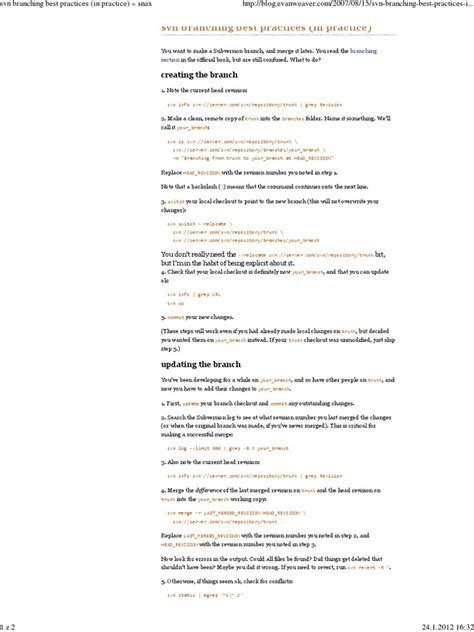 Image result for SVN Branching Tutorial