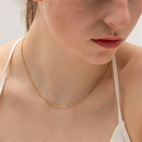 Bead Dainty Necklace – Dimplery