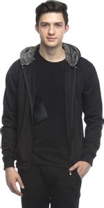 LAMBENCY Full Sleeve Solid Men Sweatshirt - Buy Black LAMBENCY Full ...