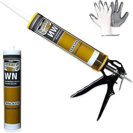 FEVISEAL Weatherproof PRO Silicone Sealant 280ml White (Pack of 2 ...