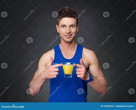 Handsome Man with Orange Juice Stock Image - Image of lifestyle, orange ...
