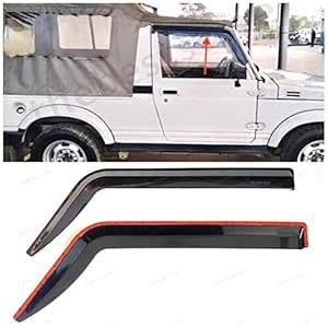 THE BEST STORE Maruti Gypsy Unbreakable Door Visor (Set of 2) - Classic ...