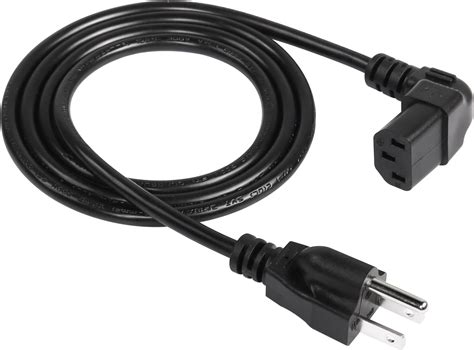 Amazon.com: CERRXIAN 3.93 FT 18AWG NEMA 5-15P to Up Angle IEC 320 C13 ...