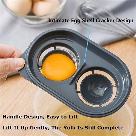Buy Egg Separator with Storage Bowl, Food Grade Plastic Egg White ...