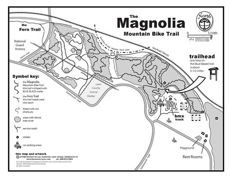 Tom Brown Park's Magnolia trail Map : r/TallyMTB