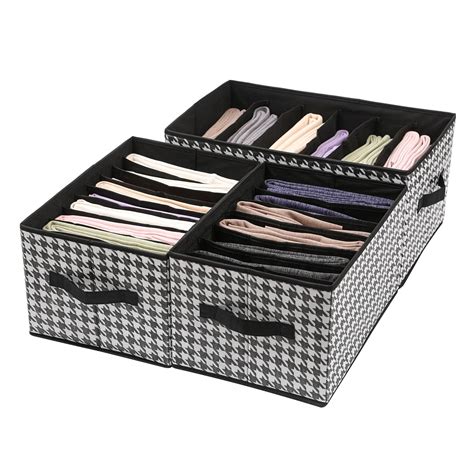 Wardrobe Clothes Organizer Closet Drawer Organizers Set of 3 (6+7+9 Gr ...