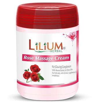 Lilium Herbal Rose Massage Cream 900g, Skin Toning, Skin Soothing, Anti ...
