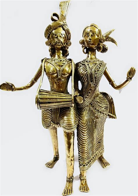 Buy Craft Triangle Handmade Brass Dokra/Dhokra Table Top Adibashi ...