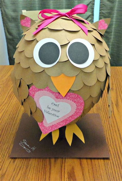 this and that....: tutorial for the cutest owl valentine's box | Girls ...