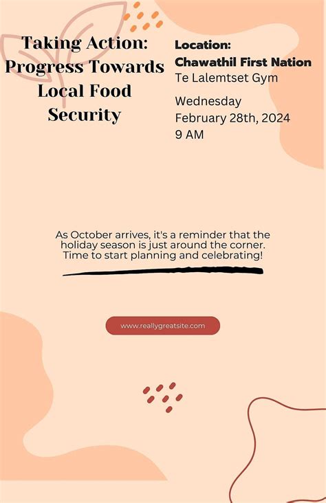 Taking Action: Progress Towards Local Food Security, Te Lalemtset, Hope ...