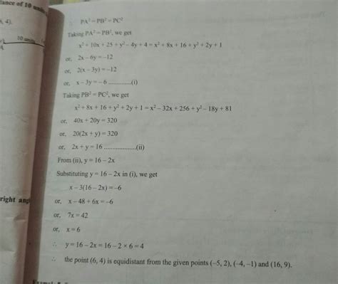 if the point P(k-1,2) is equidistant from the point A(3,k) and B(k,5 ...