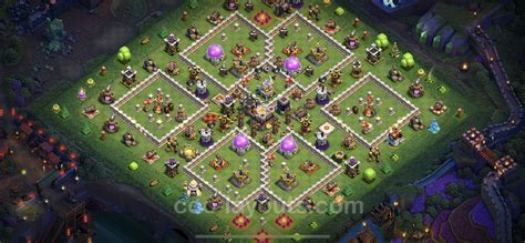 Farming Base TH11 with Link, Anti Air / Electro Dragon, Hybrid - Clash ...