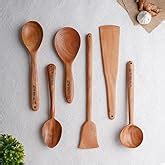 Buy The Indus Valley Wooden Oval Stir Spatula/Ladle for Cooking/Serving ...