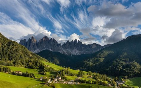 Dolomites Italy Foggy Mountains Wallpapers - Wallpaper Cave