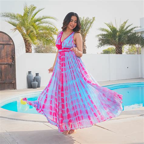 Candy Blue Long Dress – Ordinaree