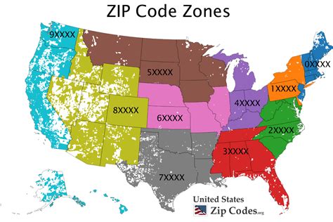 Image result for Zip Code Zone Map