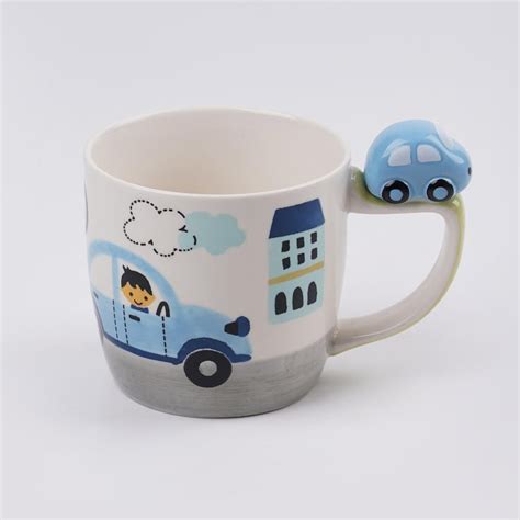 Buy Slate Kids Stoneware Printed Milk Mug - 295ml from Home Centre at ...