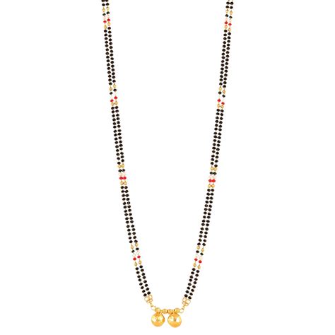 Buy MEENAZ 2 Vati Wati Mangalsutra For Women Girls Temple South Indian ...