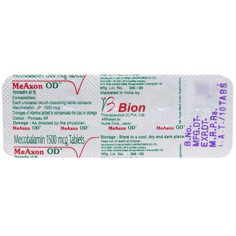MeAxon OD Tablet | Uses, Side Effects, Price | Apollo Pharmacy