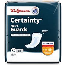 Walgreens Certainty Incontinence Guards for Men, Maximum Absorbency ...