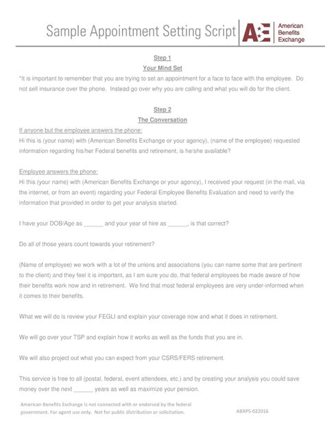 Appointment-Setting Script 的图像结果